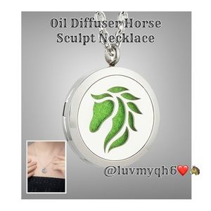 Oil Diffuser Horse Necklace NEW